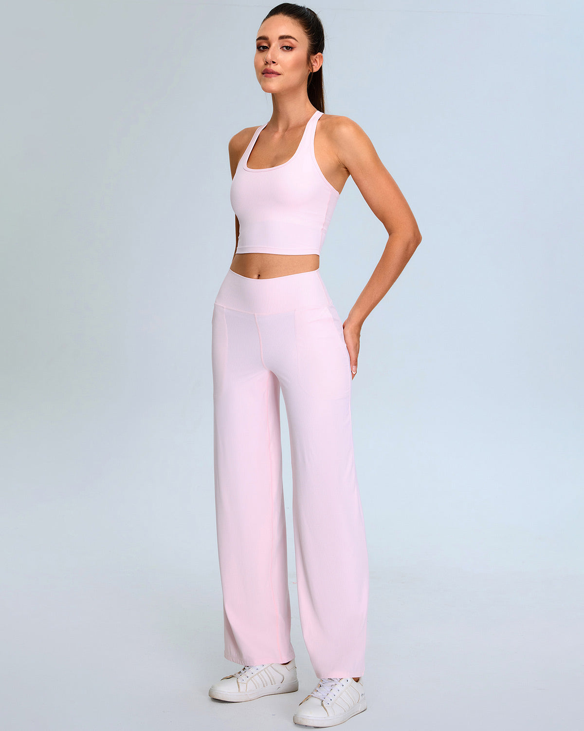 Calista Crop Top - Pink