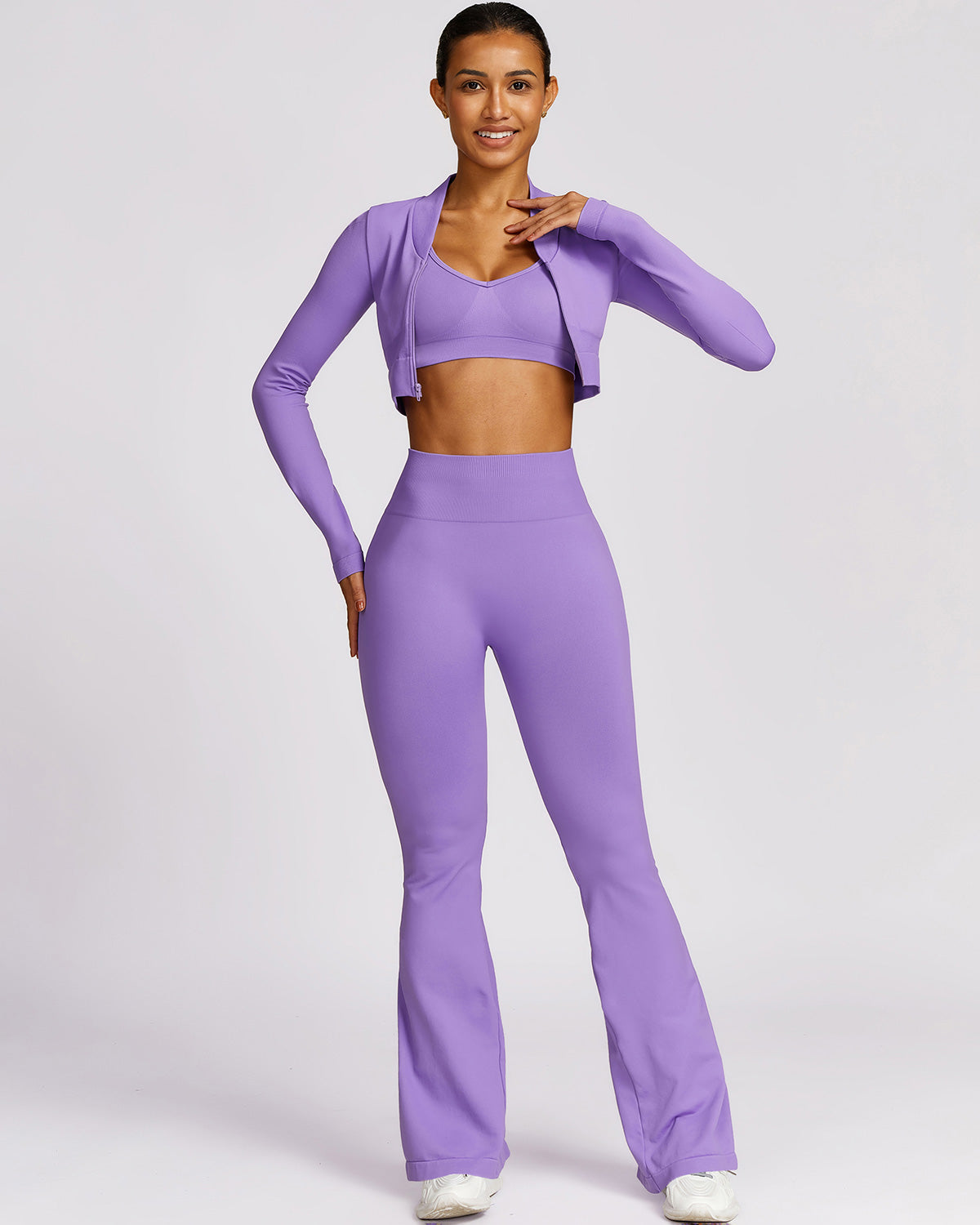 Cecilia Scrunch Leggings - Purple