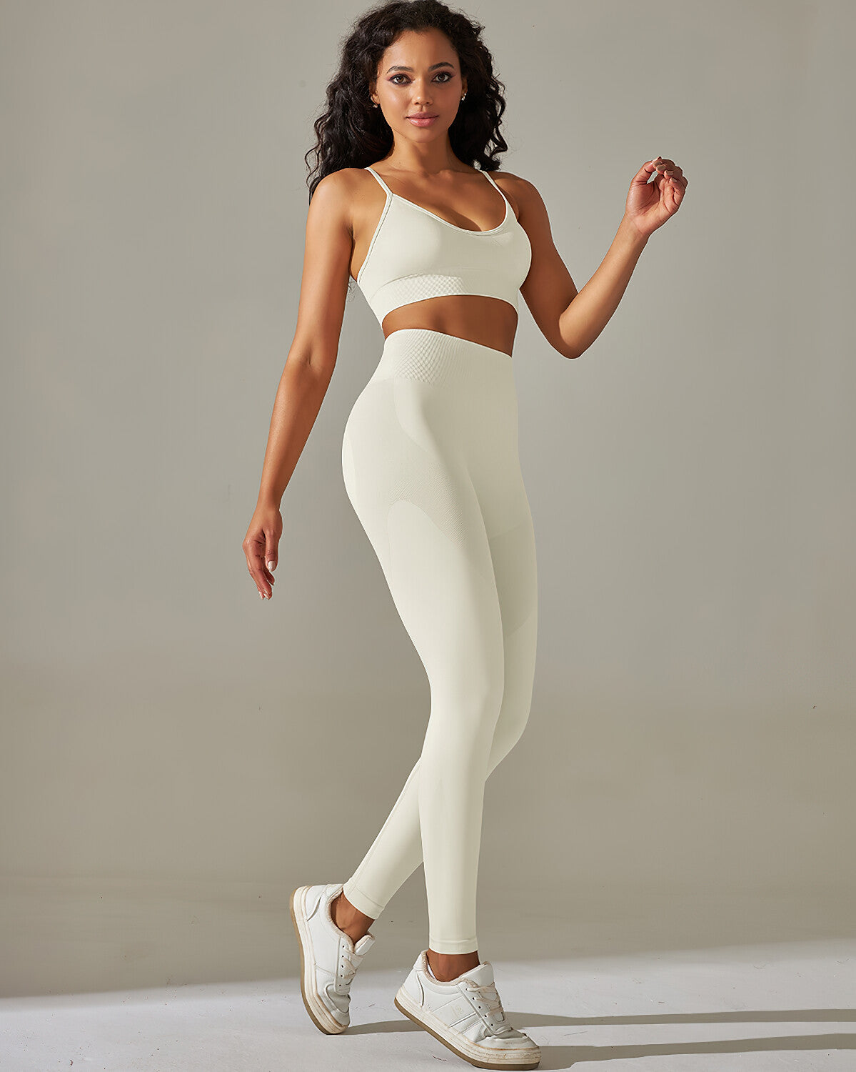 Cleo Sports Bra - White