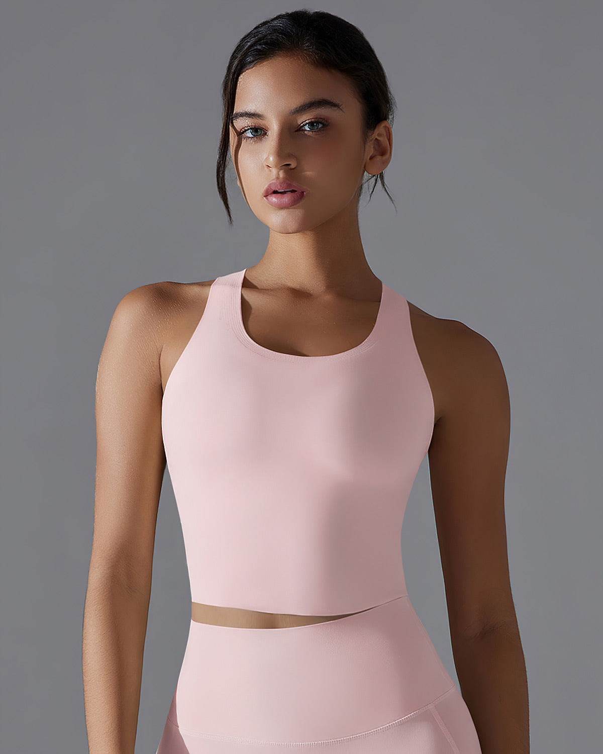 Delphine Crop Top - Blush Pink