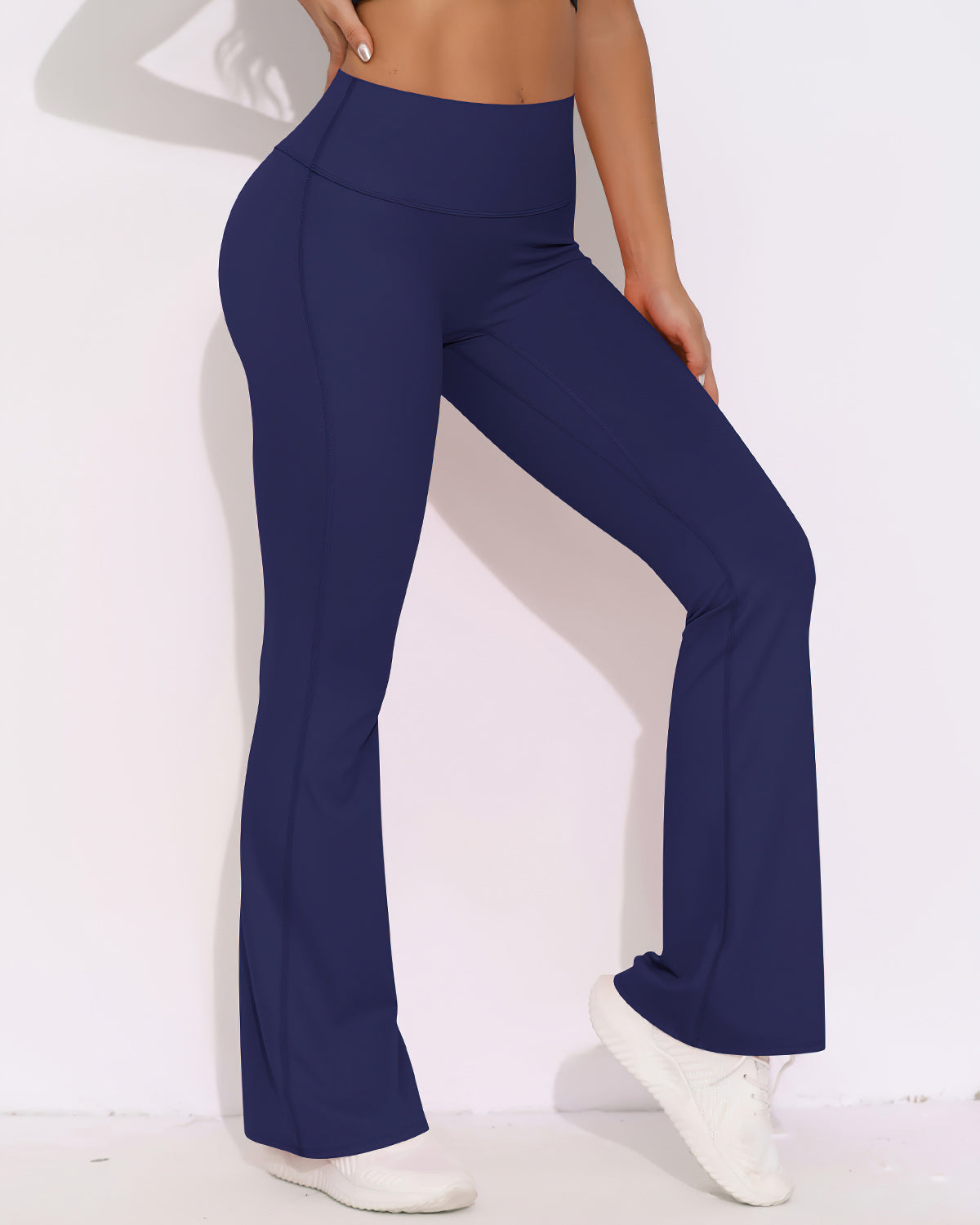 Elara Scrunch Flare Leggings - Indigo