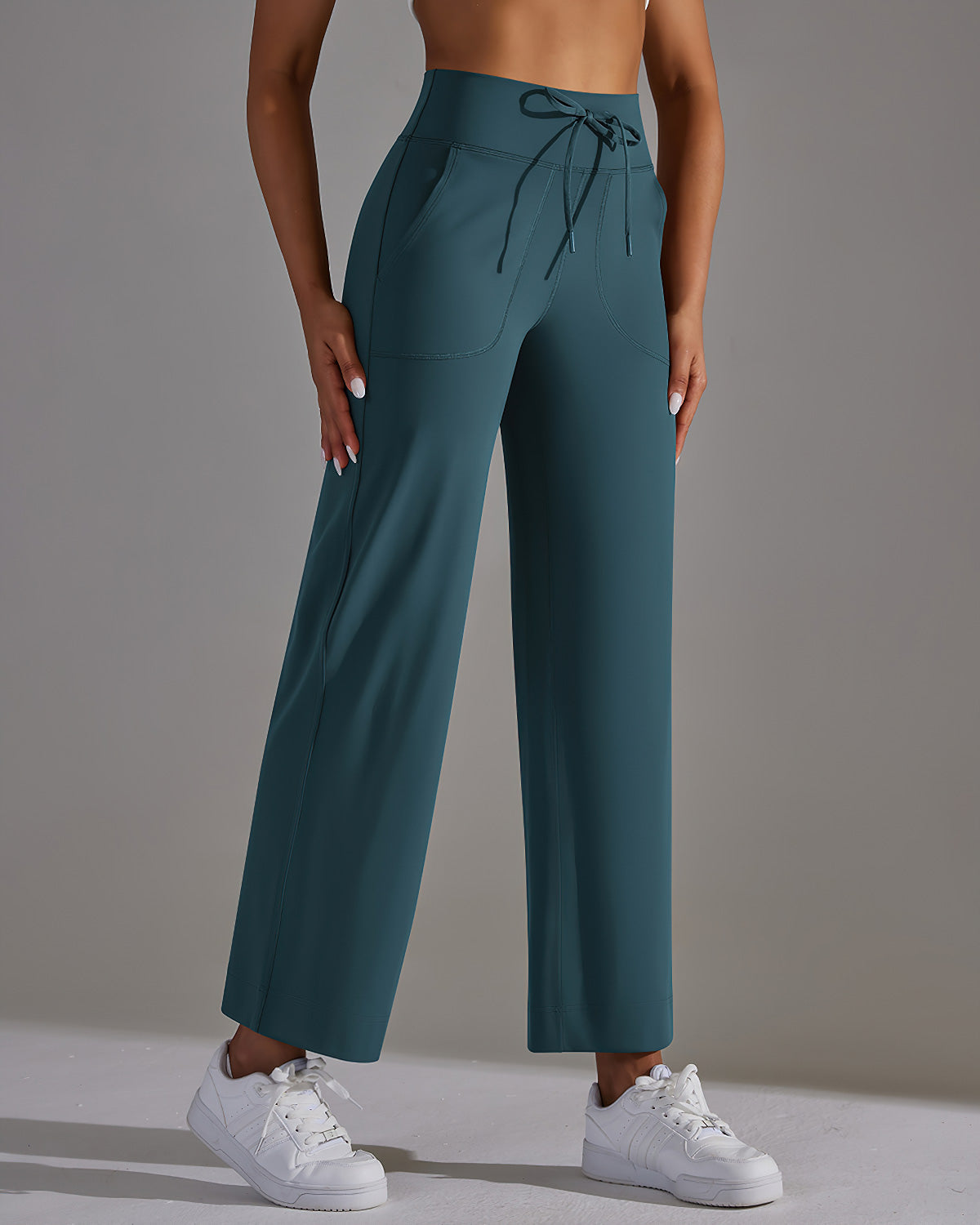 Fern Flare Pocket Leggings - Teal