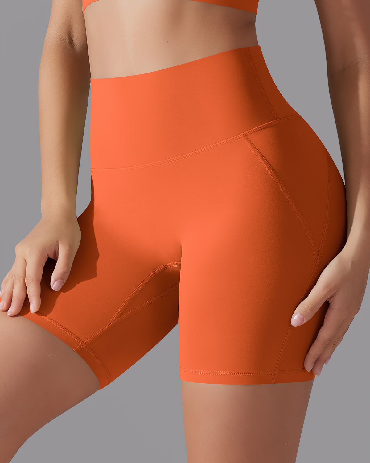Giselle Seamless Shorts - Orange