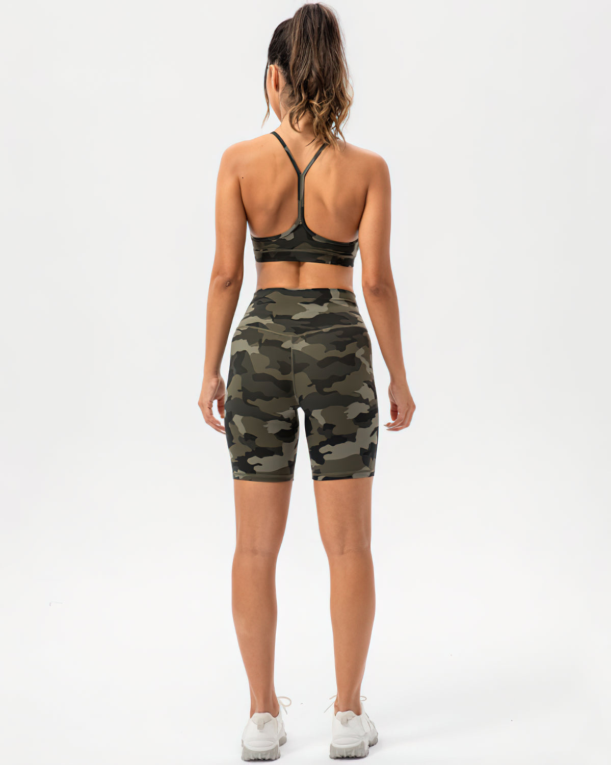 Harper Camo Shorts - Olive