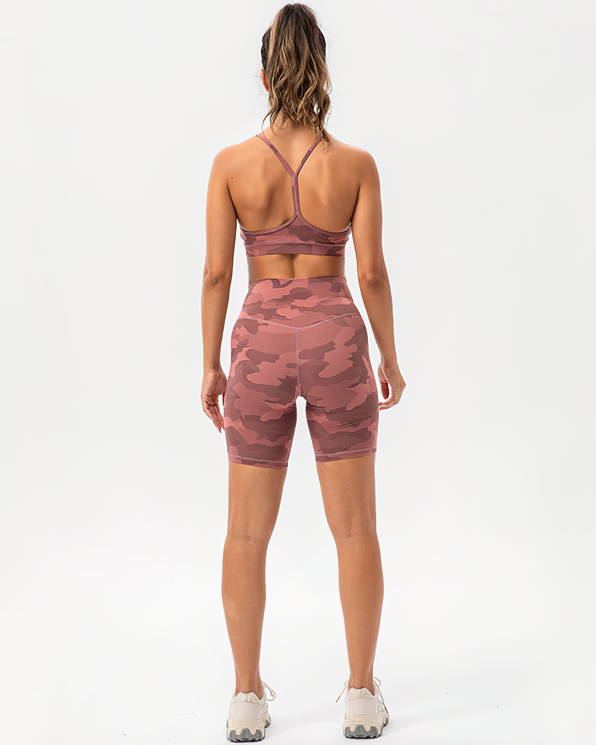 Harper Camo Shorts - Pink