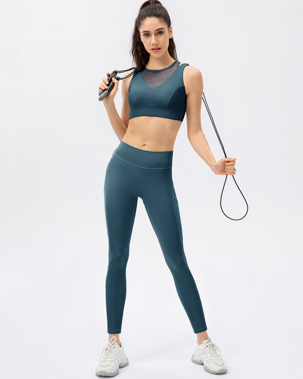 Iris Seamless Pocket Leggings - Blue