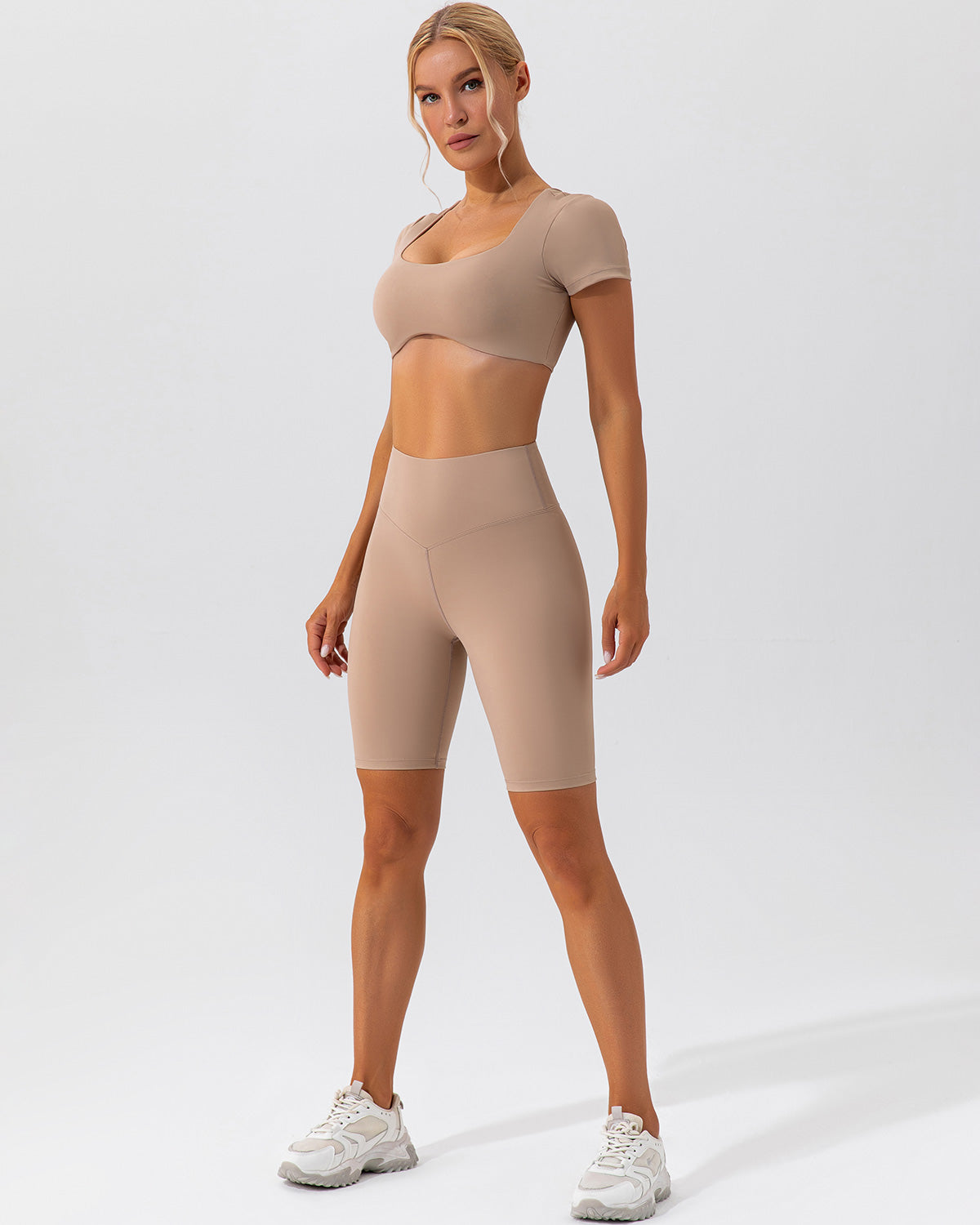 Kaia Biker Shorts - Mocha