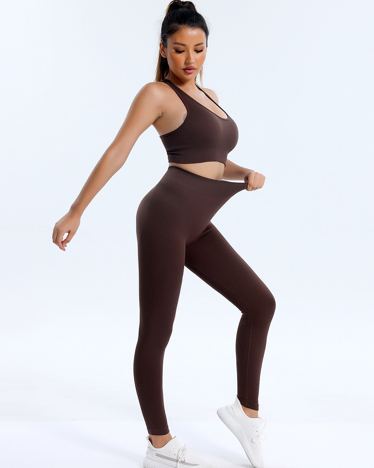 Kylee Sports Bra - Brown