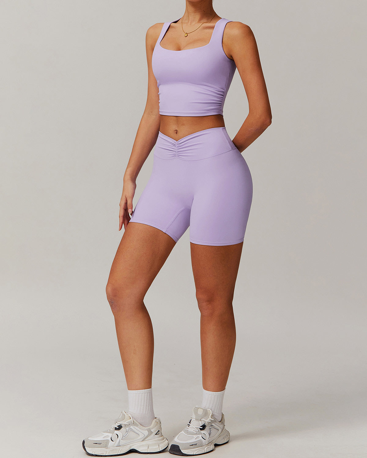 Lyra Scrunch Shorts - Purple