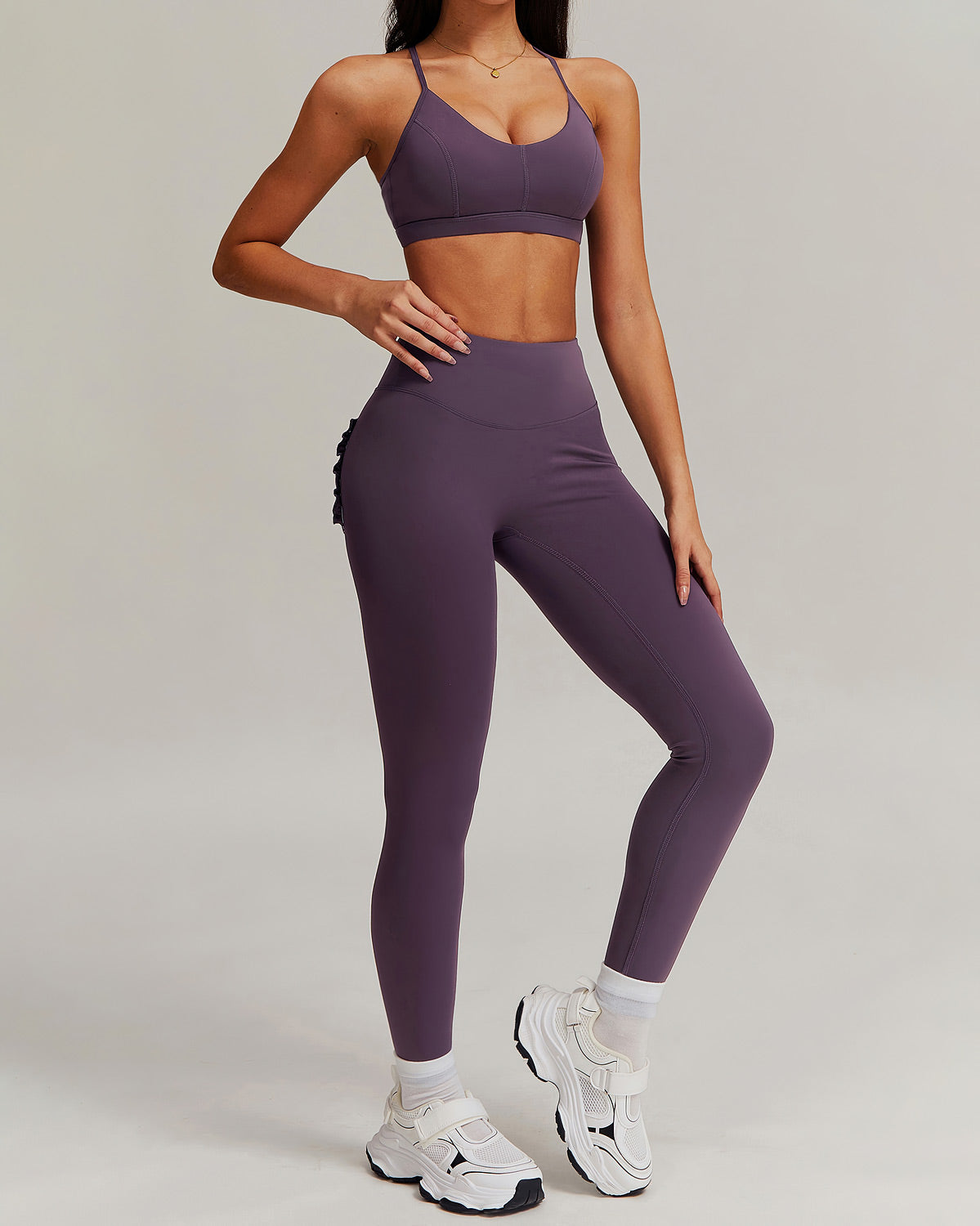 Olive Sports Bra - Purple