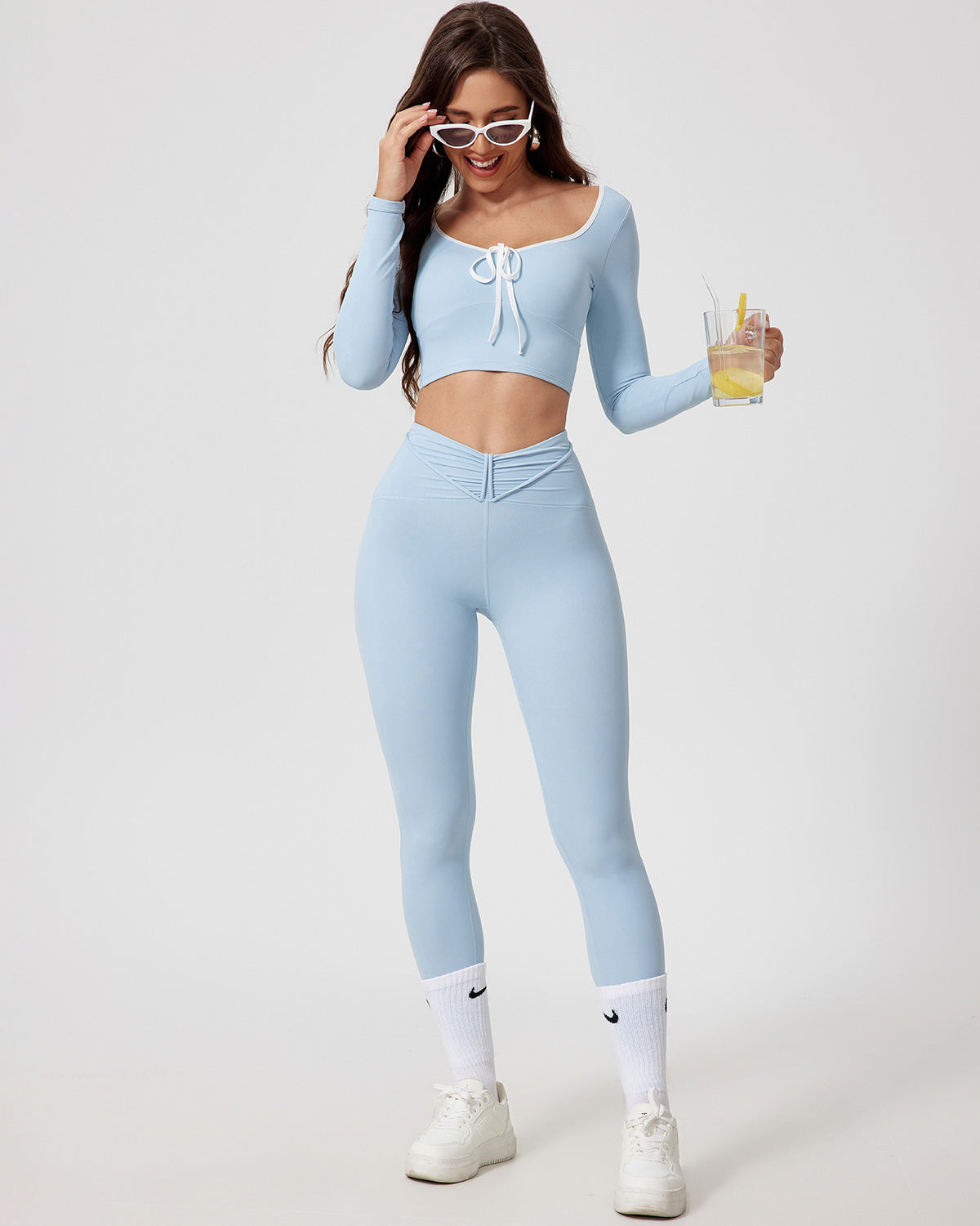 Oona Leggings - Sky Blue