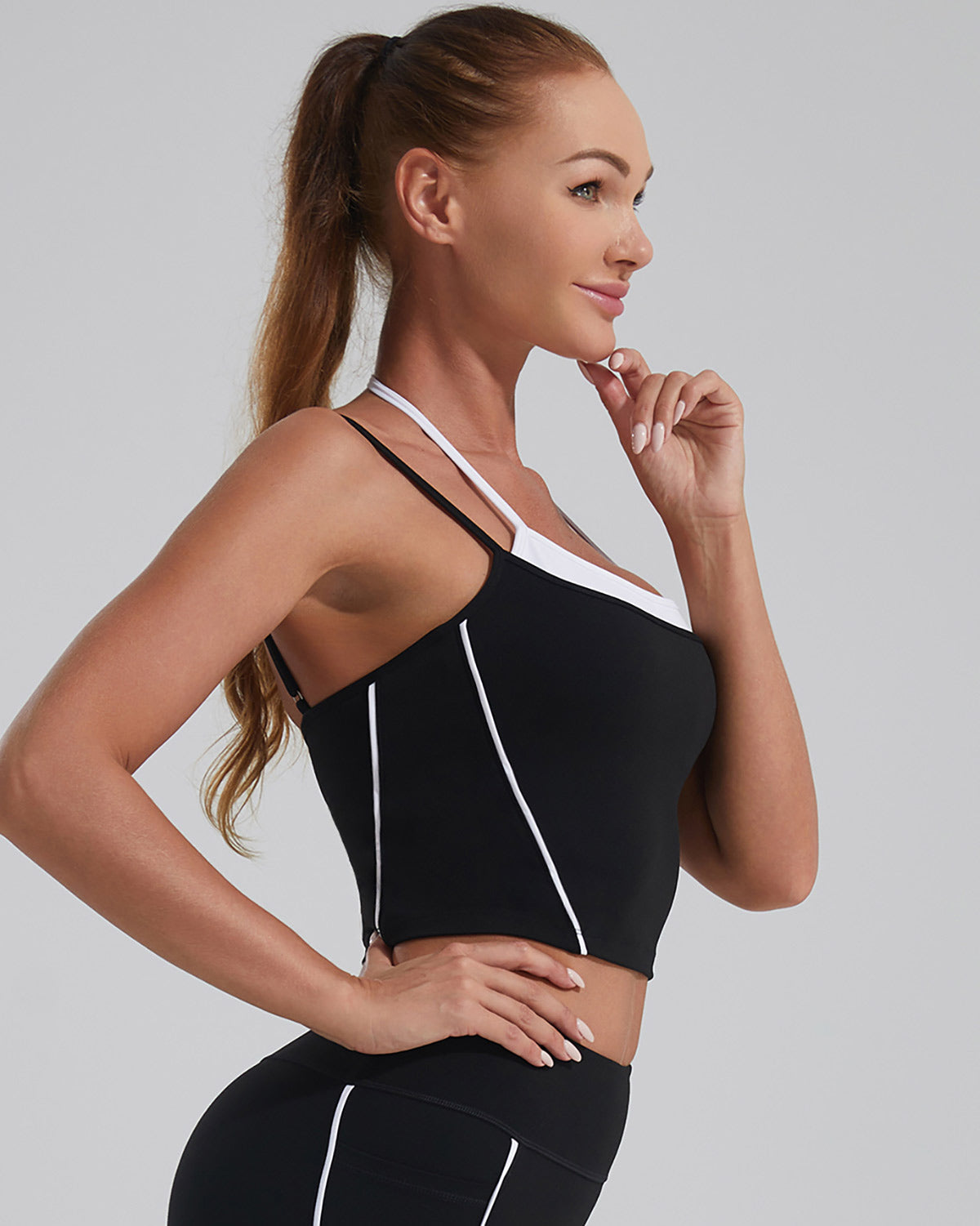 Pearl Crop Top - Black