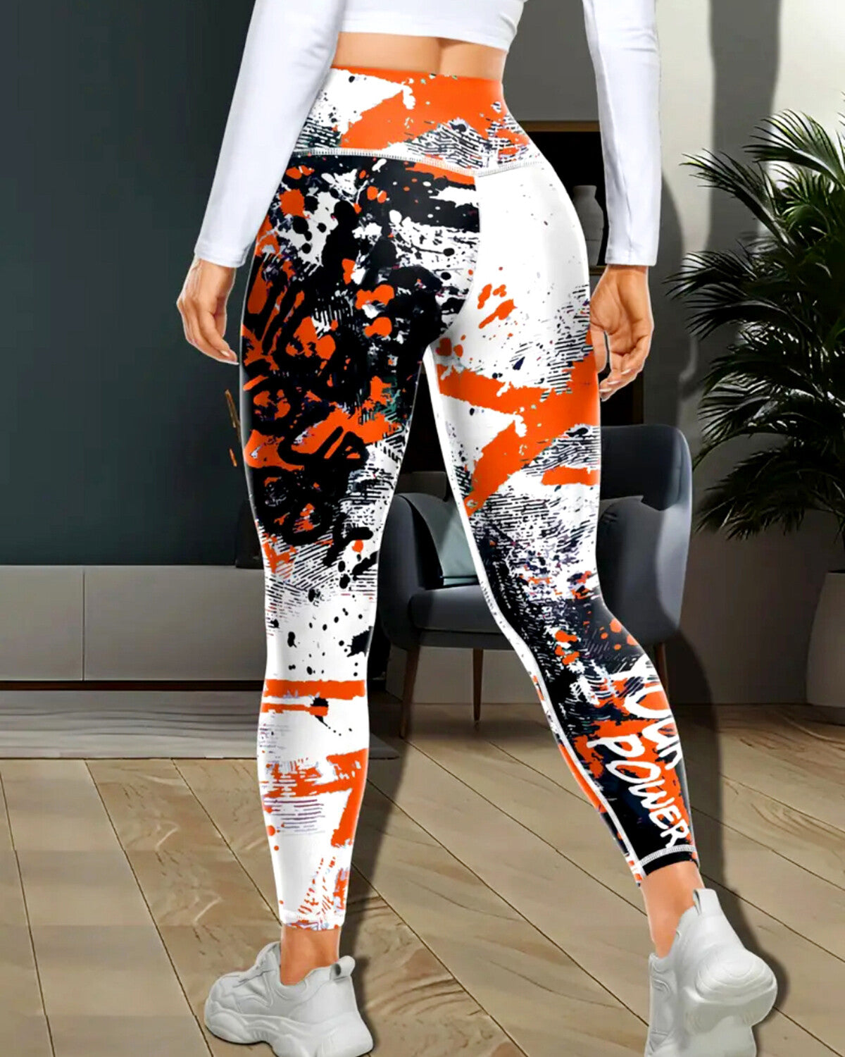 Power Up Leggings - Orange