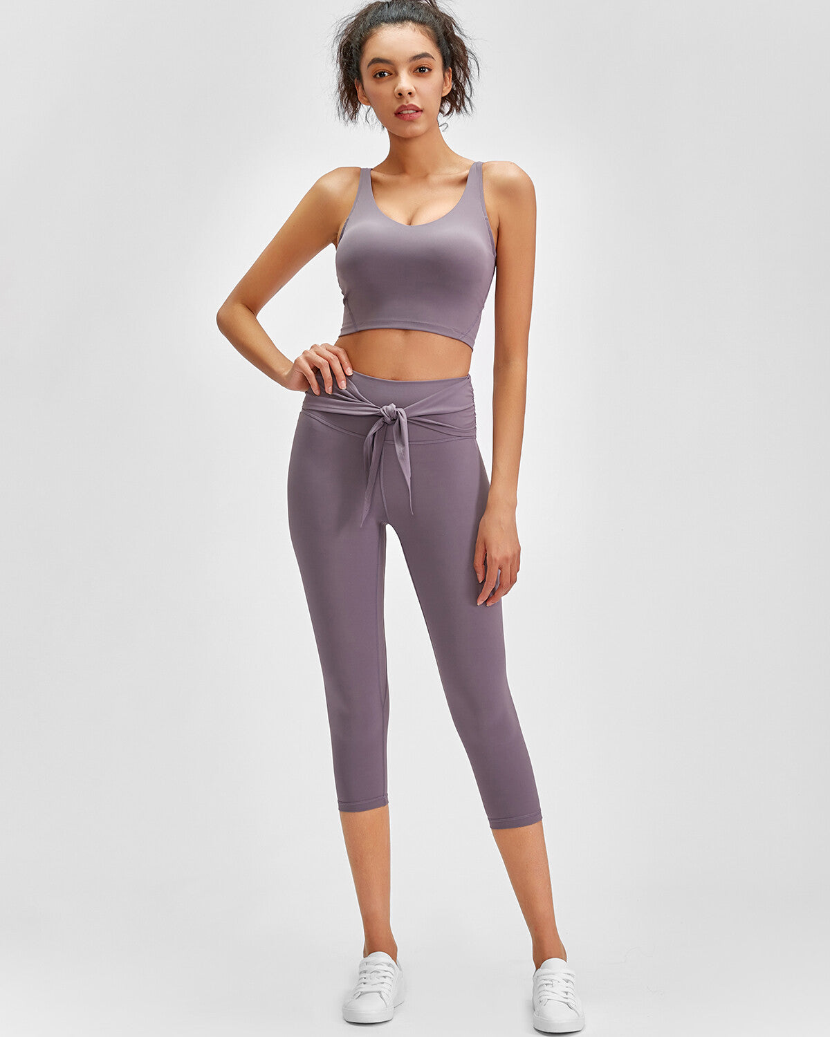 Zelda Crop Top - Ice Ash