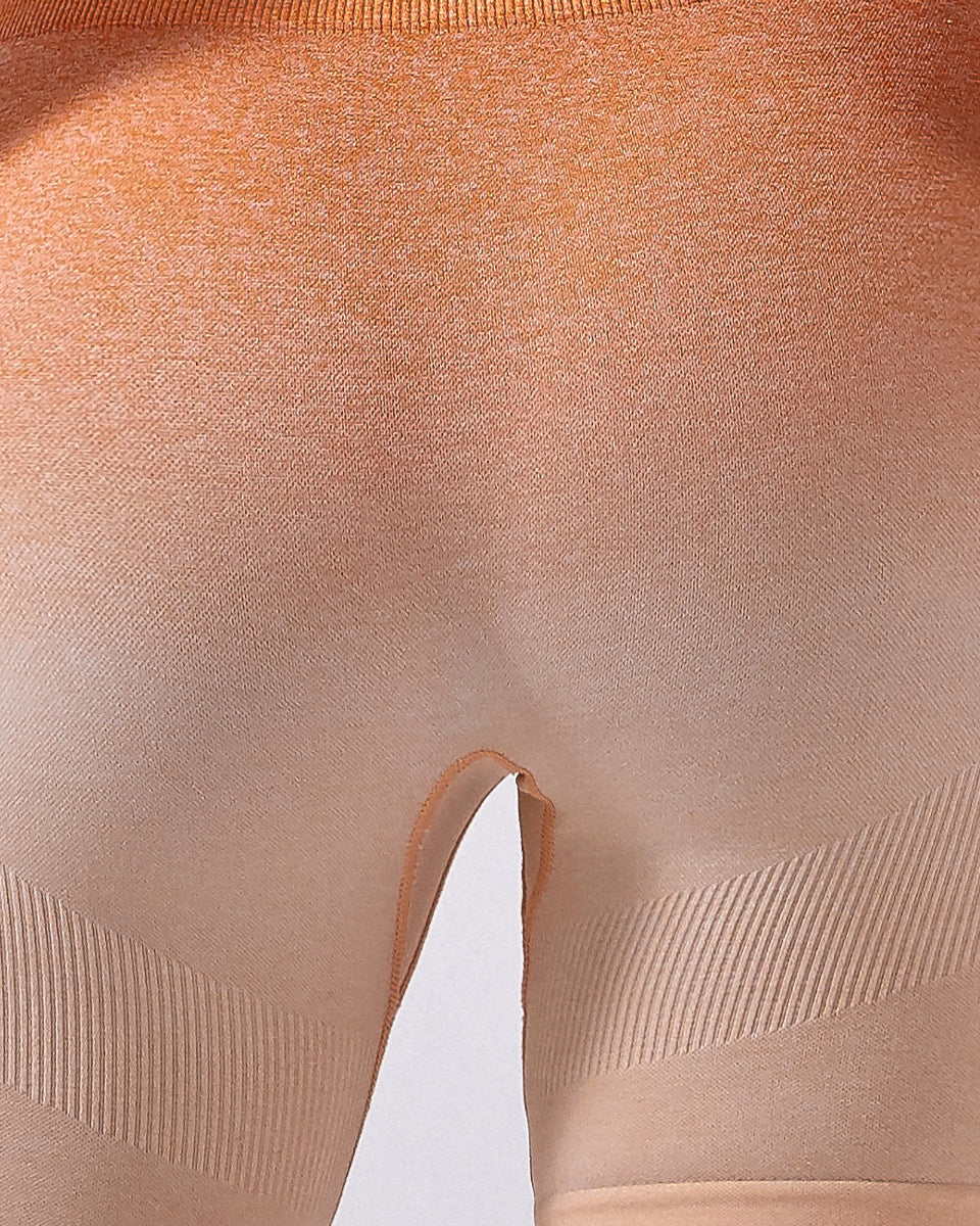 Calico Ombre Seamless Shorts - Orange
