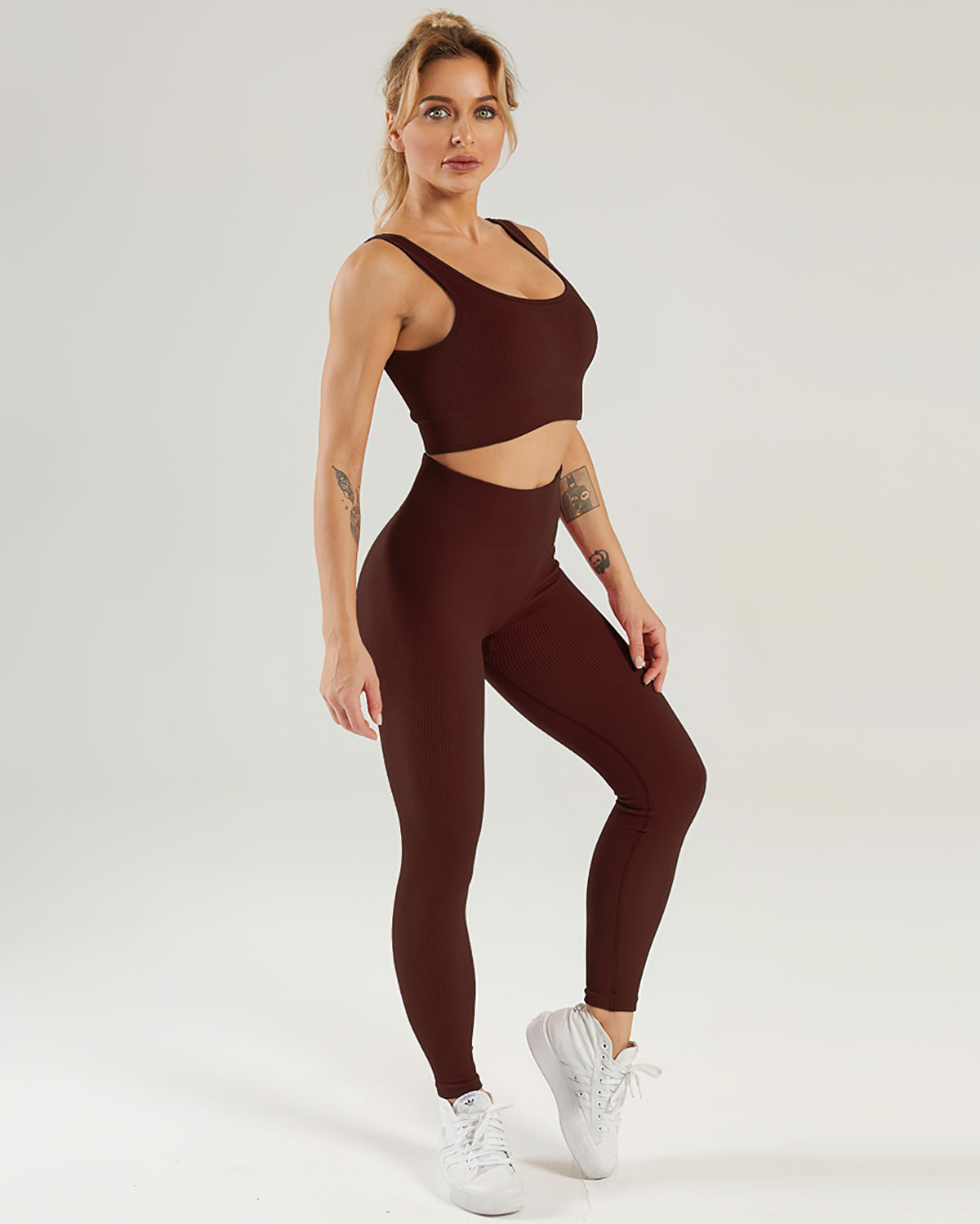 Nieve Ribbed Seamless Leggings - Buccaneer