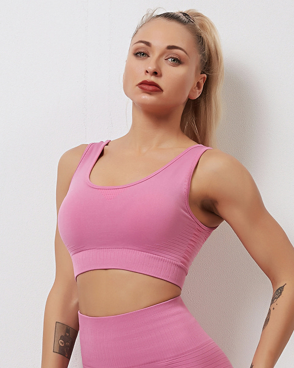 Tribeca Seamless Sports Bra - Pink