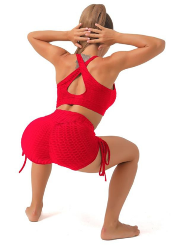 Booty Lifting X Anti-cellulite Shorts - Red