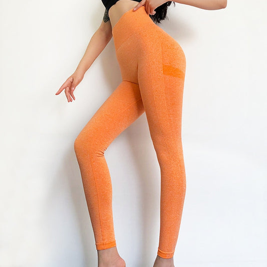 Seamless Scrunch Leggings - Orange