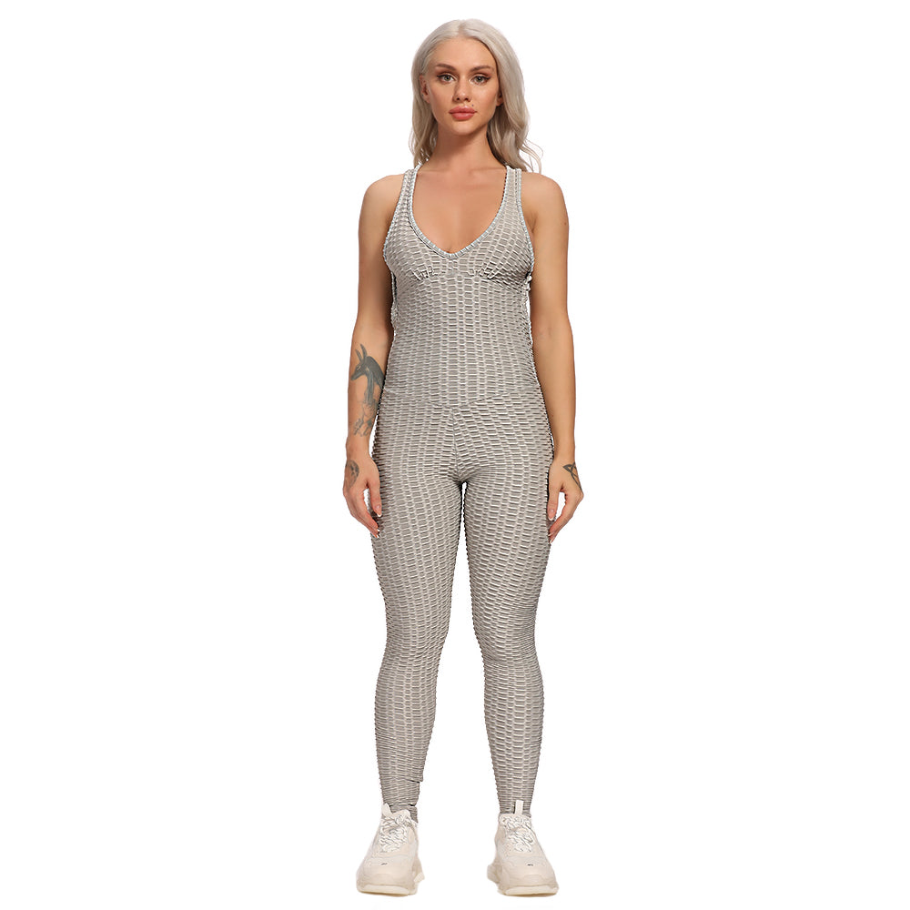 Booty Lifting x Anti-Cellulite Grey Jumpsuit