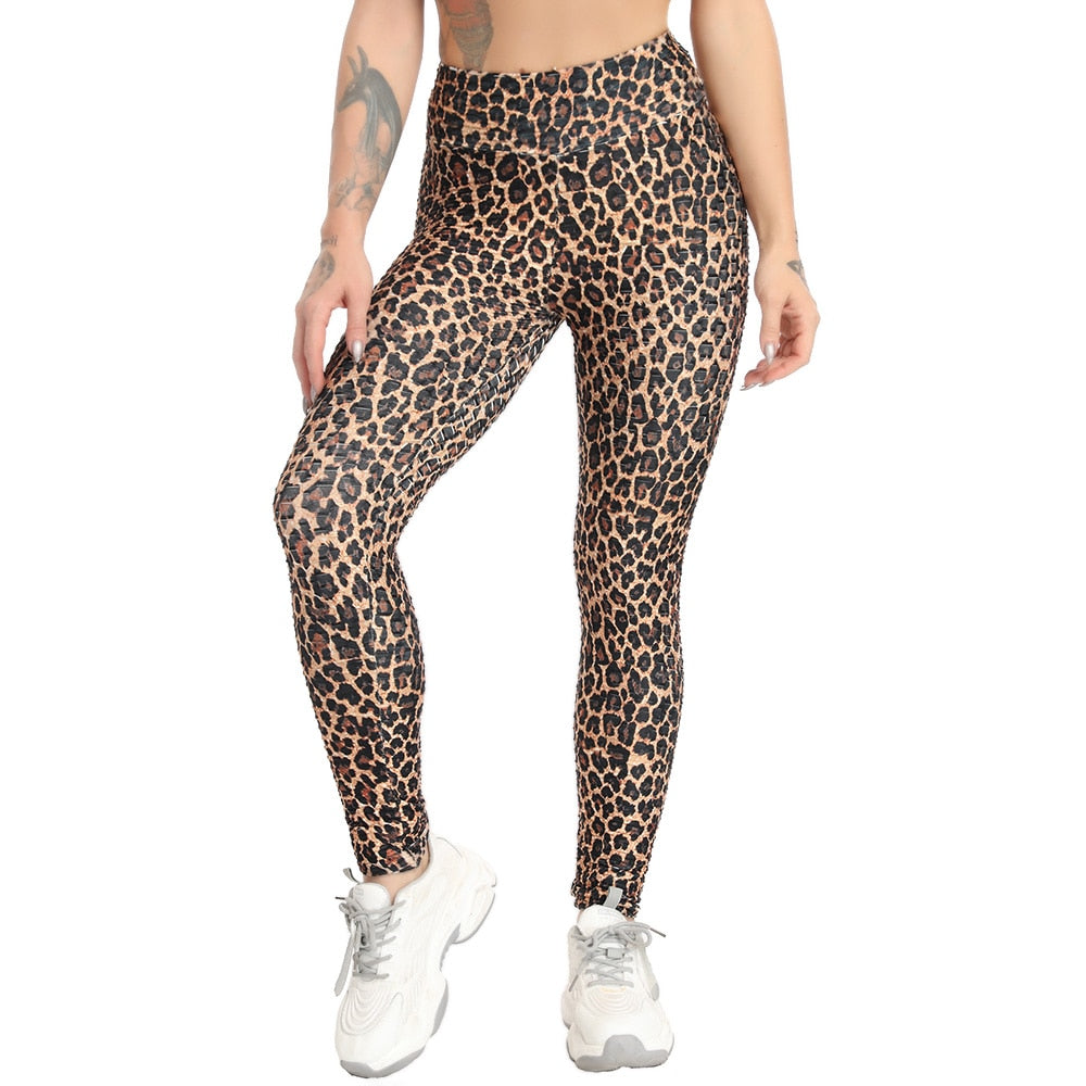 BOOTY LIFTING X ANTI-CELLULITE LEGGINGS - LEOPARD PRINT