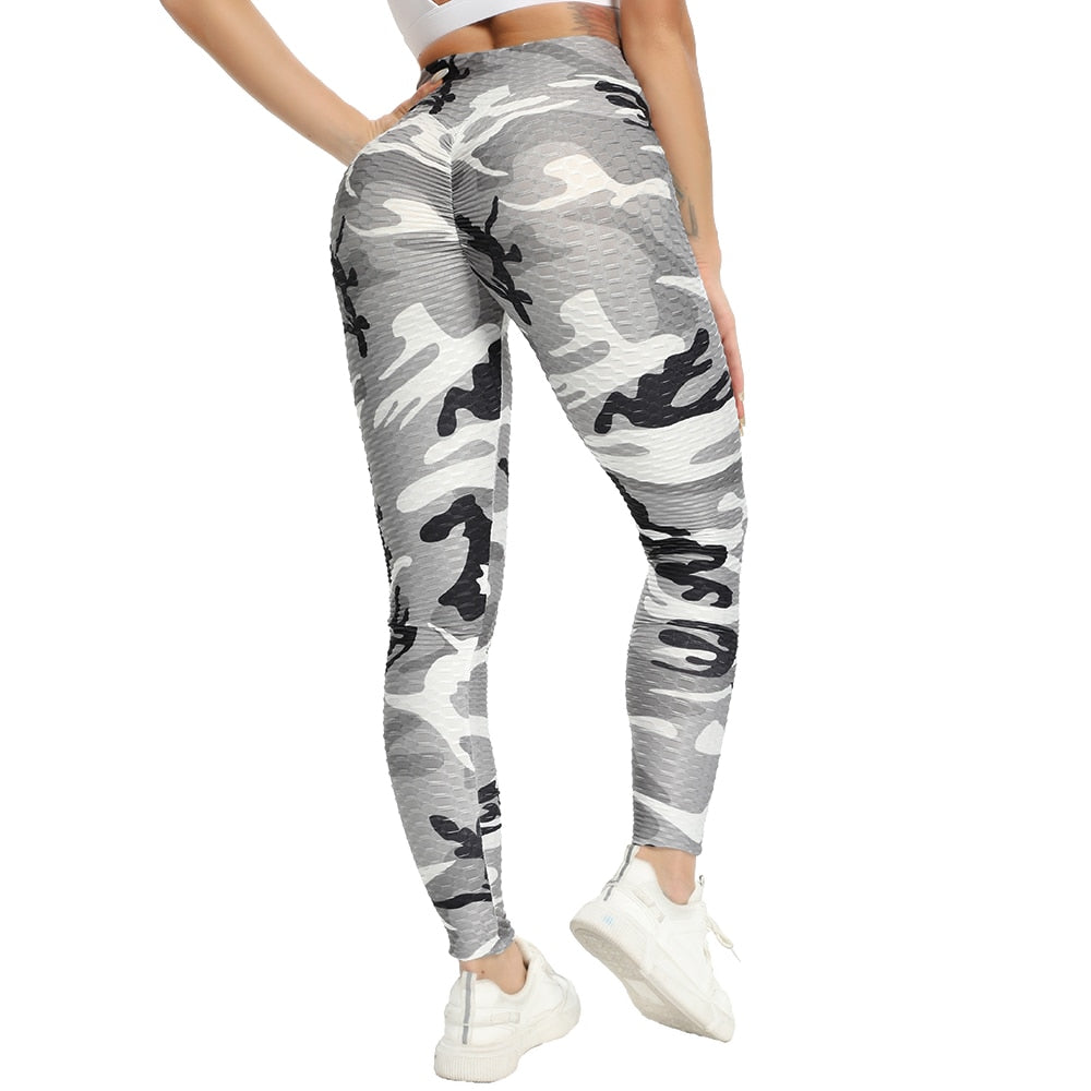 BOOTY LIFTING X ANTI-CELLULITE LEGGINGS - GREY CAMO