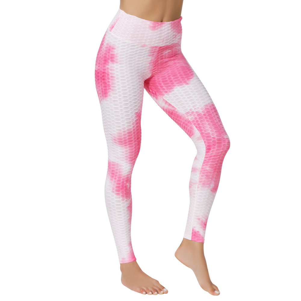 BOOTY LIFTING X ANTI-CELLULITE LEGGINGS - PINK & WHITE