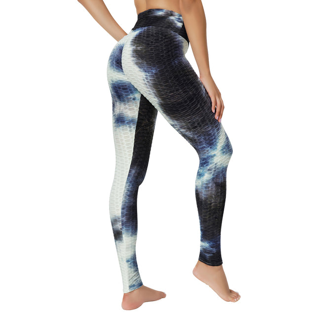 BOOTY LIFTING X ANTI-CELLULITE LEGGINGS - BLACK WHITE & BLUE