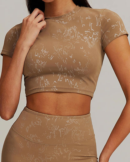 Briar Crop Top - Brown