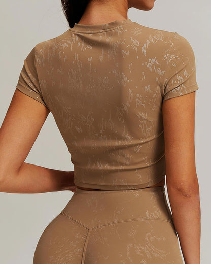 Briar Crop Top - Brown