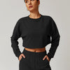Brynn Crop Sweatshirt - Black