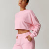 Brynn Crop Sweatshirt - Pink