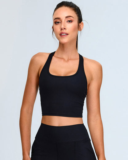 Calista Crop Top - Black