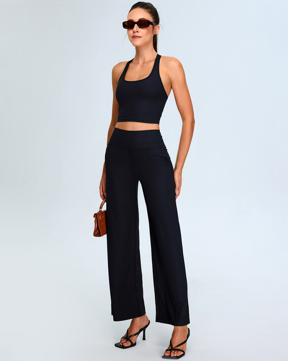 Calista Crop Top - Black