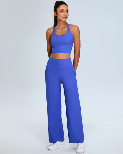 Calista Crop Top - Blue