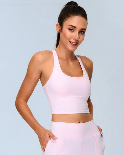 Calista Crop Top - Pink