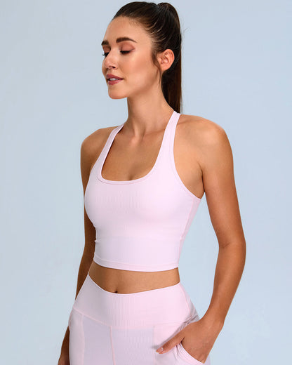 Calista Crop Top - Pink