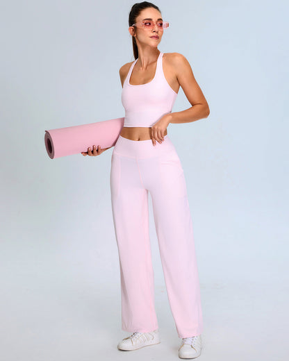 Calista Crop Top - Pink