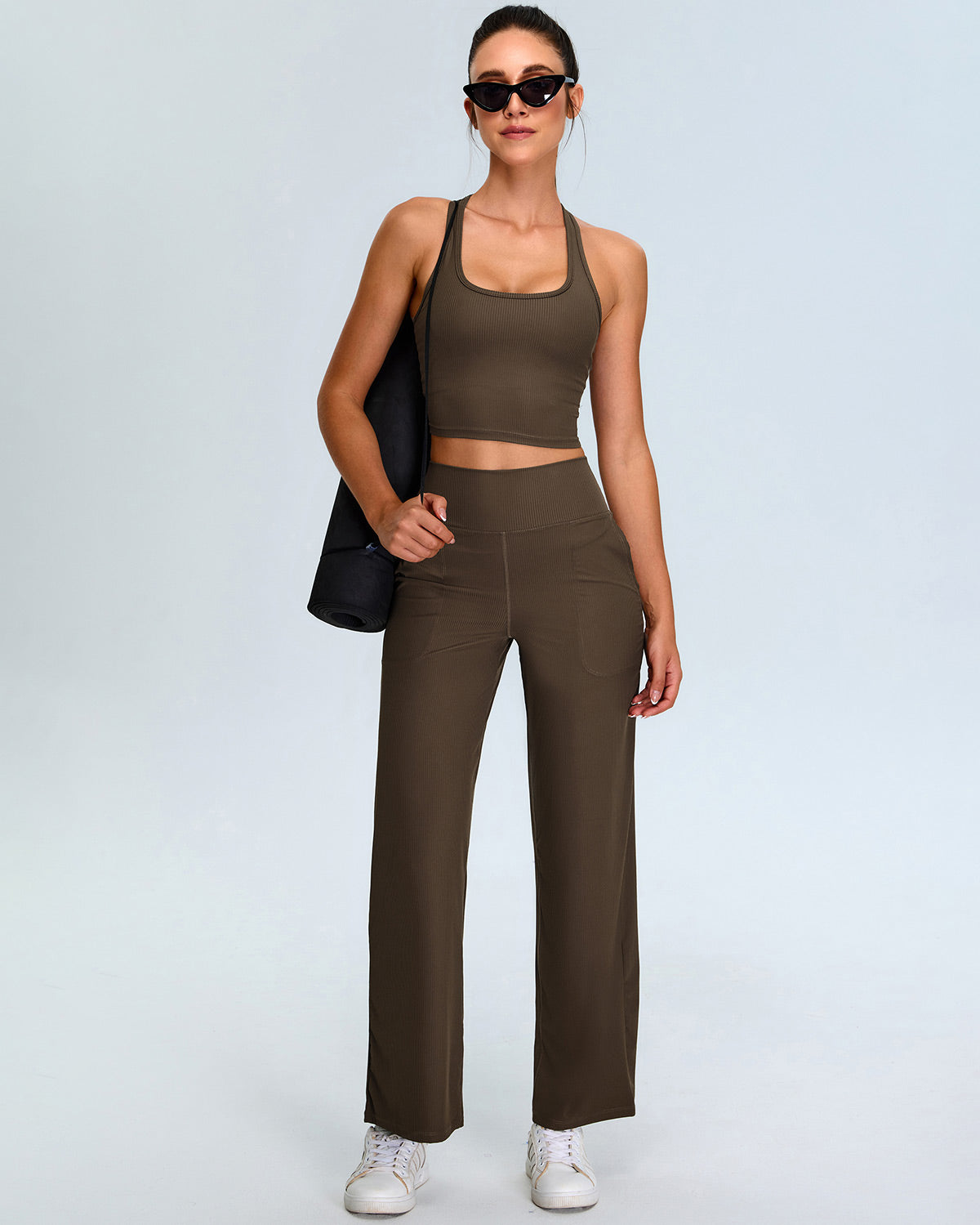 Calista Leggings - Brown