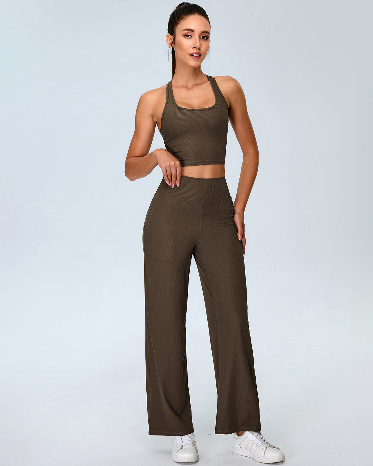 Calista Leggings - Brown