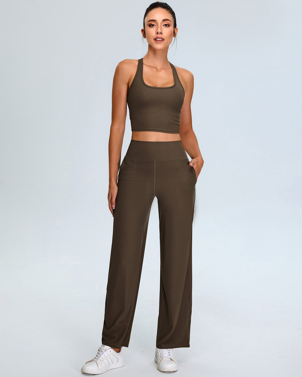 Calista Leggings - Brown