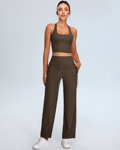 Calista Leggings - Brown