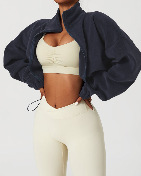 Ellie Crop Pullover - Blue
