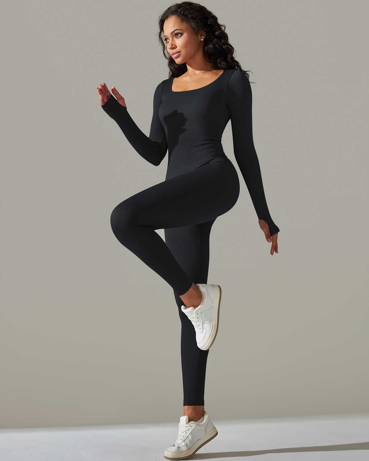 Gia Seamless Jumpsuit - Black