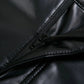PU Leather Shaping Elasticated Leggings - Zip Up