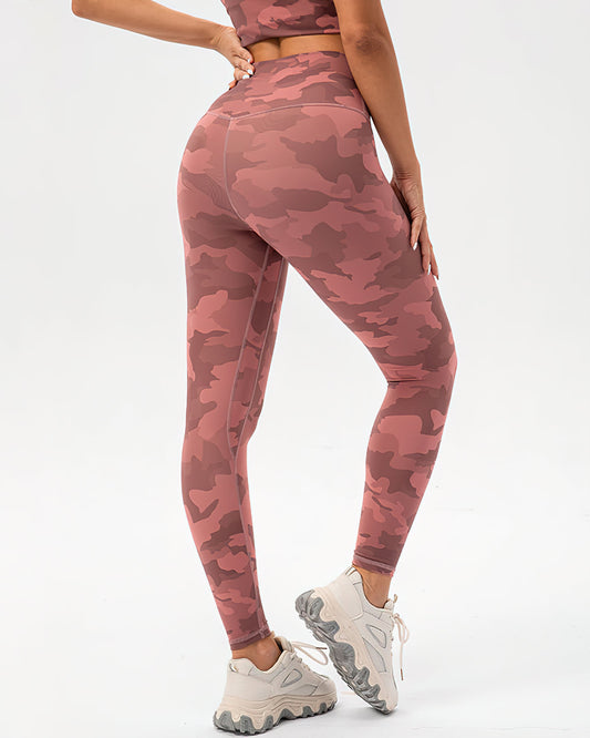 Harper Camo Leggings - Pink