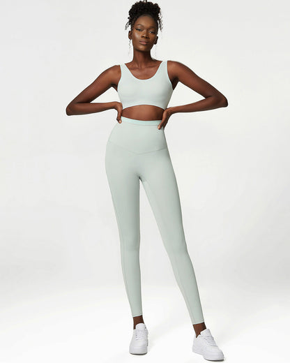 Juno Seamless Leggings - Foggy Green