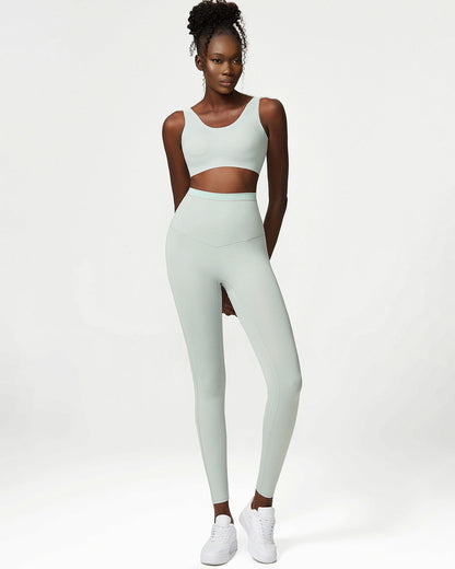 Juno Seamless Leggings - Foggy Green