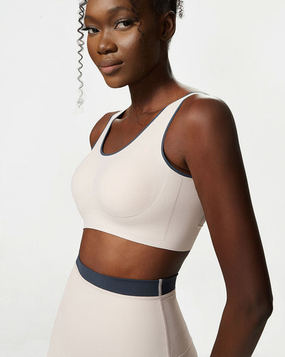 Juno Sports Bra - Beige Mist