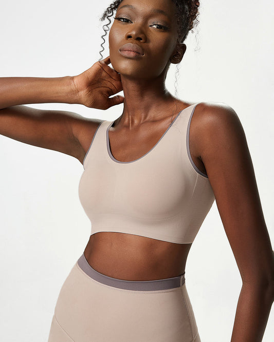 Juno Sports Bra - Dusty Taupe